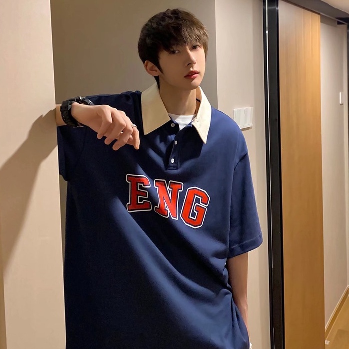 Áo polo Ngắn Tay Form Rộng Thời Trang Dành Cho Nam