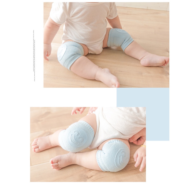 1 Cặp Đệm Bảo Vệ Đầu Gối Chống Ngã Cho Bé 0-3 Tuổi