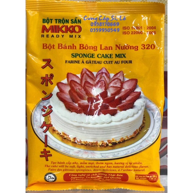 Bột bánh Bông lan SP320 - 200gr - MIKKO HƯƠNG XƯA