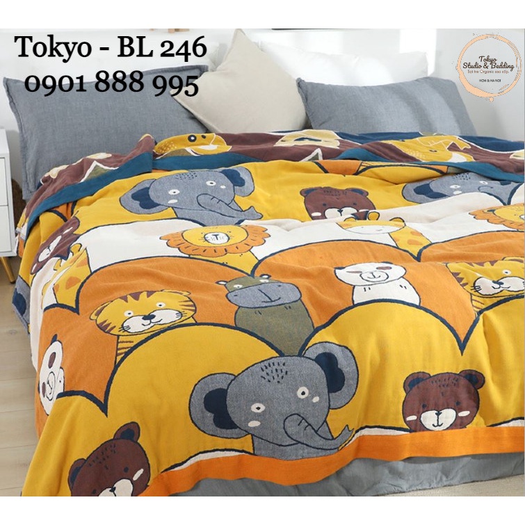 S28_Chăn Xô Organic Cotton Dòng Cao Cấp