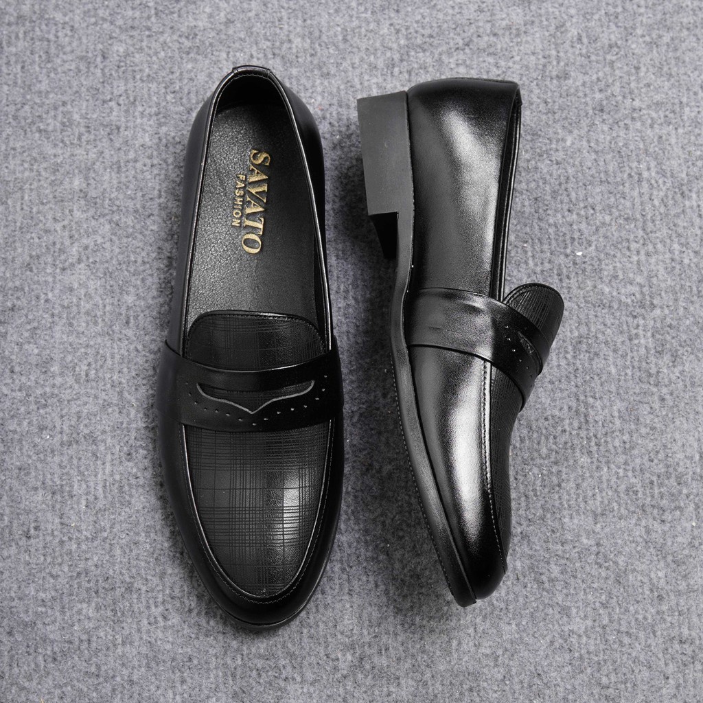 Giày Lười Nam Công Sở, Chuẩn da bò 100%,