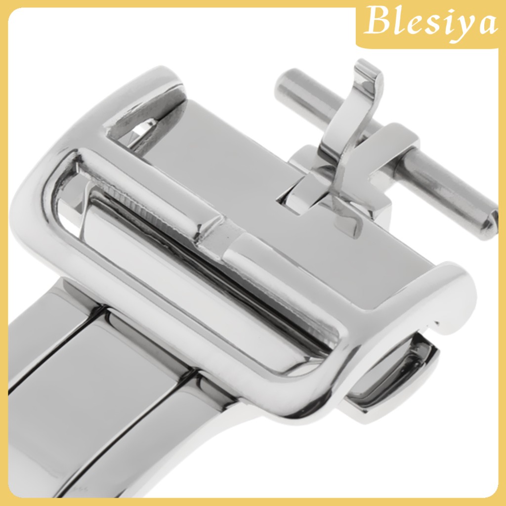 (Hàng Mới Về) Dây Đồng Hồ Đeo Tay Bằng Thép Không Gỉ Khóa Bướm