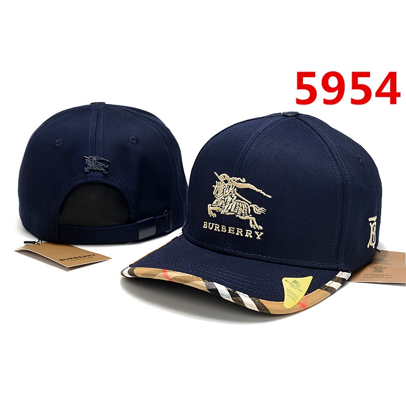 Nón Lưỡi Trai cotton Thêu Logo Burberry uj84 Cho Nam Nữ