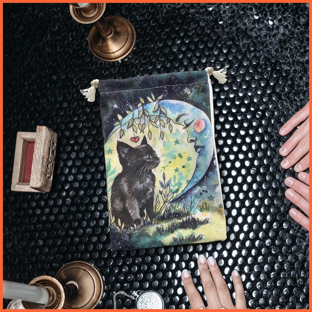 Túi Nhung Dây Rút Đựng Thẻ Bài Tarot Tiện Dụng