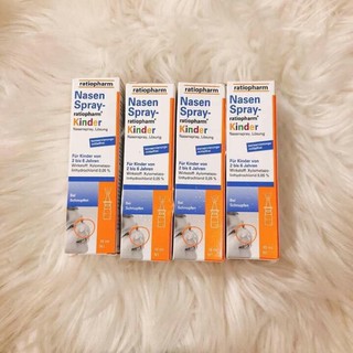 Xịt Mũi Trẻ Em Nasen Spray Ratiopharm Kinder 10ml Đức