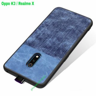 Ốp lưng Oppo K3 / Realme X chống sốc vân da bò thời trang cao cấp chất đẹp