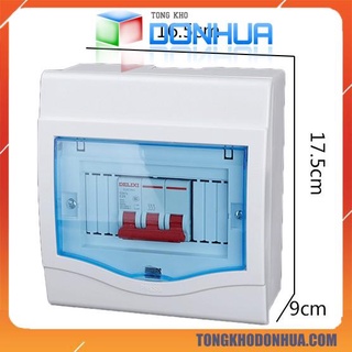 TỦ ĐIỆN ÂM TƯỜNG C45 3-6  hộp 6 at đơn