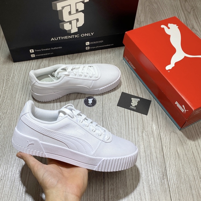 GIÀY PUMA CARINA CANVAS TRẮNG ĐEN