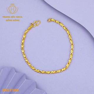 Lắc Tay Titan Nữ, Vòng Tay Hoa Mai Xi Mạ Vàng Non 24k - Trang Sức Hava Hong Kong - HVLT104