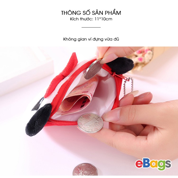 [Mã FAMAYWA2 giảm 10k đơn từ 50k] Ví Mini Kiểu Dáng Gấu Bông Dễ Thương VEB40 | BigBuy360 - bigbuy360.vn