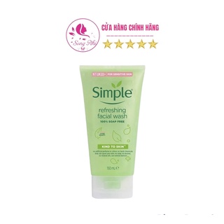 Gel rửa mặt cho da nhạy cảm simple 150ml