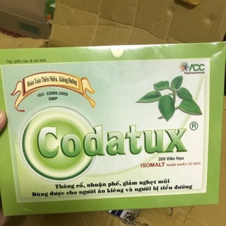 Codatux kẹo ngậm viêm họng ( hộp 200 viên)