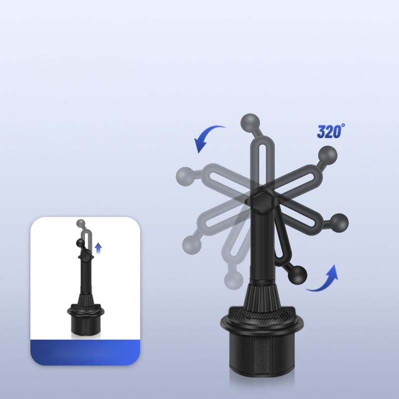 Giá Đỡ Cốc / Điện Thoại / Máy Tính Bảng / Máy Tính Bảng GPS Cổ Ngỗng Điều Chỉnh Chiều Cao Chống Sốc