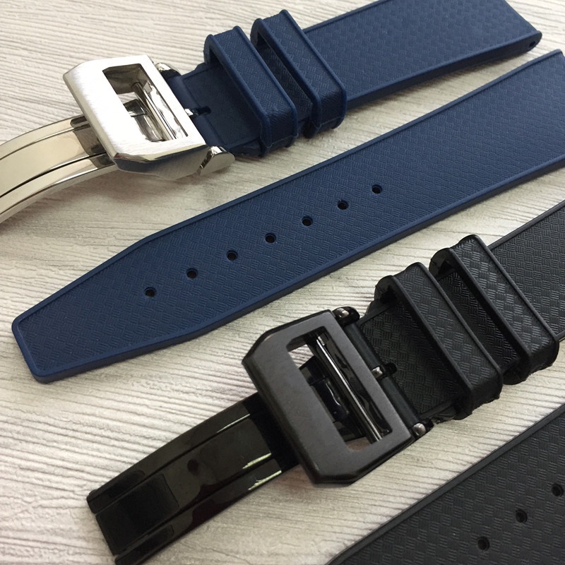 Dây Đeo Cao Su Silicone Tự Nhiên Phù Hợp Cho Đồng Hồ Thông Minh IWC IWC323101Phụ Kiện 22mm