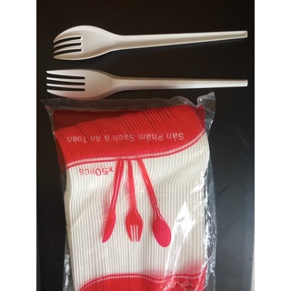 Nĩa nhựa dùng 1 lần (50 cái/1 túi)