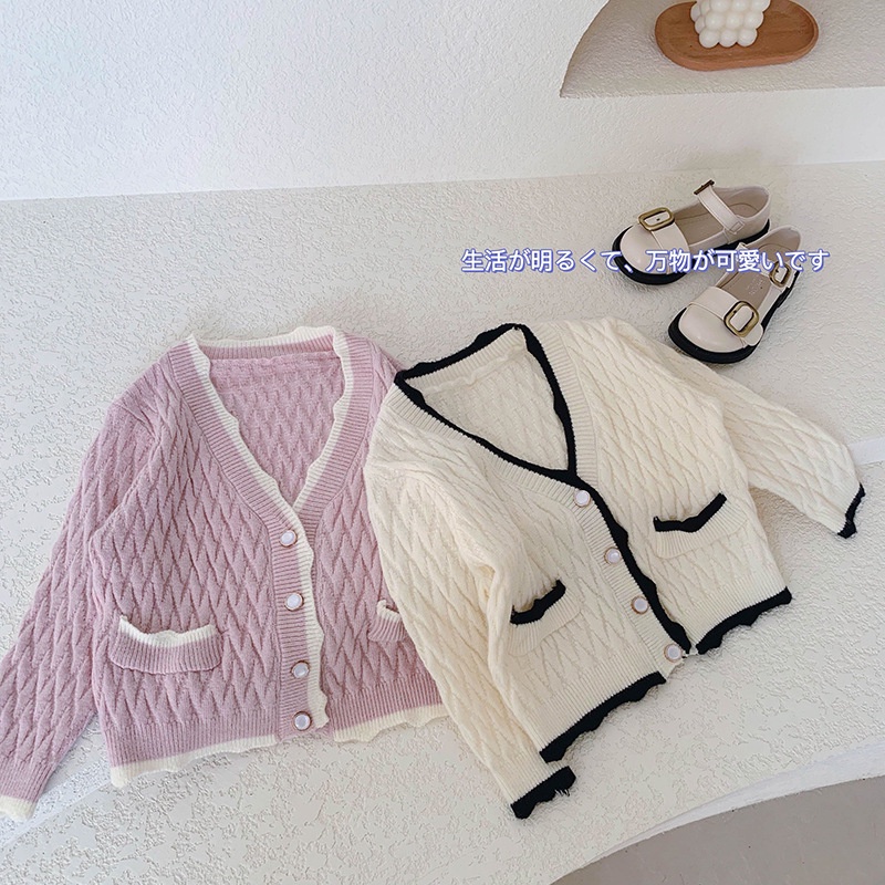 Áo khoác cardigan bé gái🌺CHẤT MỊN🌺 phong cách Hàn Quốc mẫu 2021