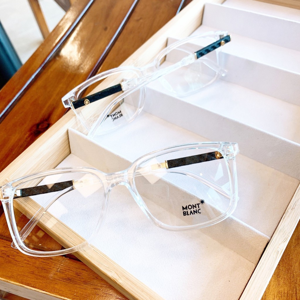 Gọng kính cận vuông GV113 kèm sẳn tròng 0 độ chống ánh sáng xanh bảo vệ mắt trước màn hình phù hợp mặt tròn, dài | BigBuy360 - bigbuy360.vn