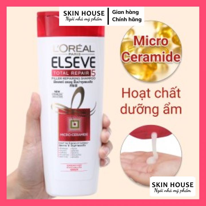 Dầu Gội Phục Hồi Tóc Loreal Elseve Total Repair 5