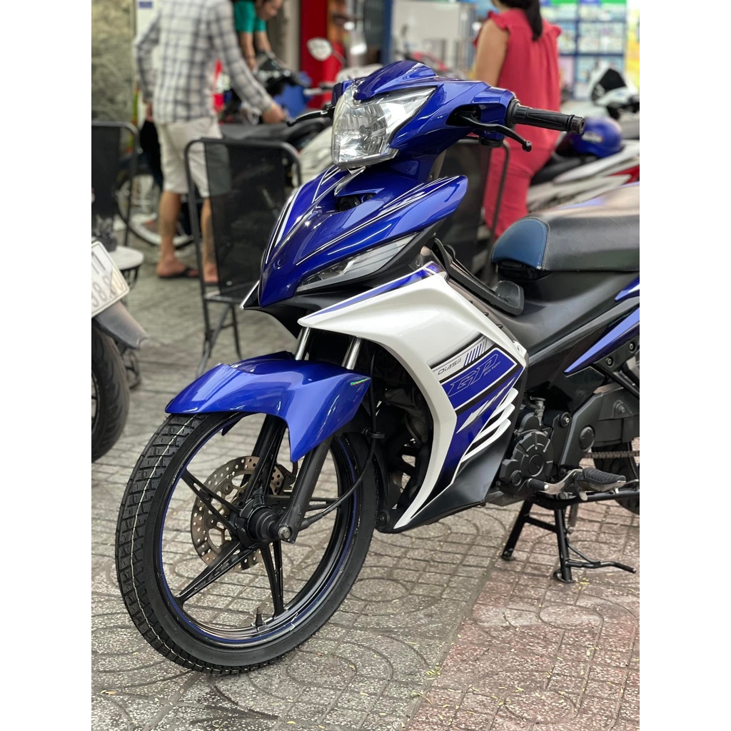 Tem Decal Rời Dán Xe Exciter 135 2011 Mẫu Zin 2012 Trắng Xanh GP Chuẩn Zin, Hàng 3 Lớp Chất Lượng Cao