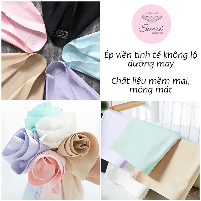Quần Lót Nữ Su Đúc Thun Lạnh Kháng Khuẩn Không Đường May Thoáng Khí SD02
