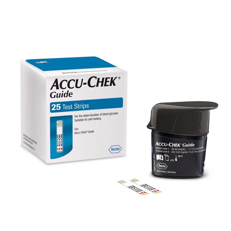 Que thử đường huyết Accu-Chek Guide (CHÍNH HÃNG) giải pháp thông minh vượt trội, que không rơi ngay cả khi dốc ngược lọ