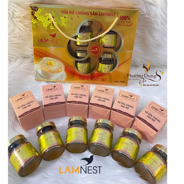 [10hộp tặng 2] yến tươi chưng sẵn táo đỏ 28% - LAMNEST 70ml | BigBuy360 - bigbuy360.vn