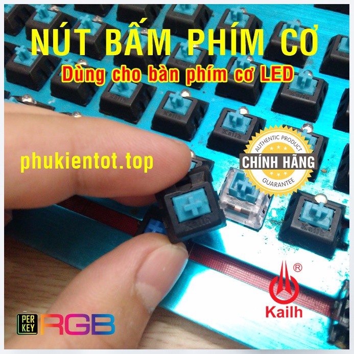 Combo 02 nút bấm bàn phím cơ KAILH Blue - Chính hãng