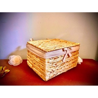 Giỏ lục bình để bàn trang điểm, giỏ pinnic