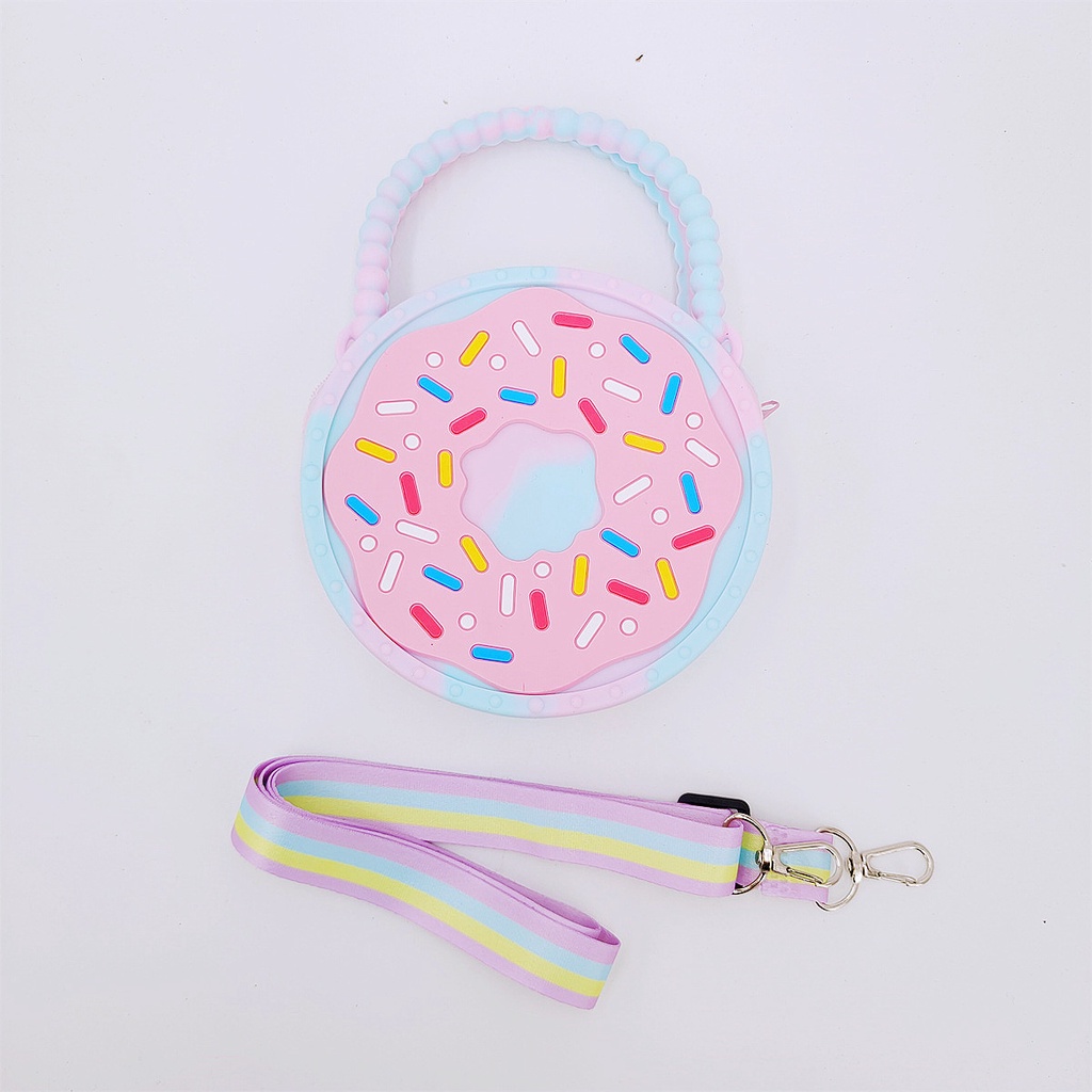 Pop It Túi Đeo Chéo Đựng Tiền Xu Đồ Chơi Bong Bóng Hình Đám Mây Hoa Cầu Vồng Dành Cho Bé Gái