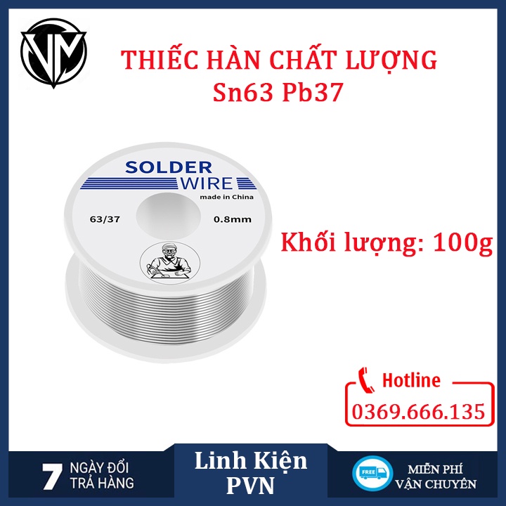 Thiếc hàn độ bóng cao Sn63Pb37