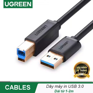 Dây máy in usb 3.0 đầu mạ vàng dài 2m ugreen 10372 - hàng chính hãng