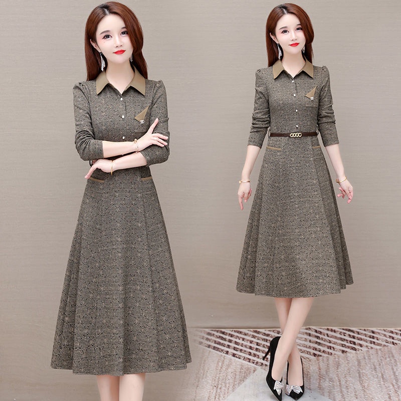 Đầm Dài Vừa Vặn Thời Trang Mùa Xuân Cao Cấp Phong Cách Mới 2022 Dành Cho Nữ Trung Niên