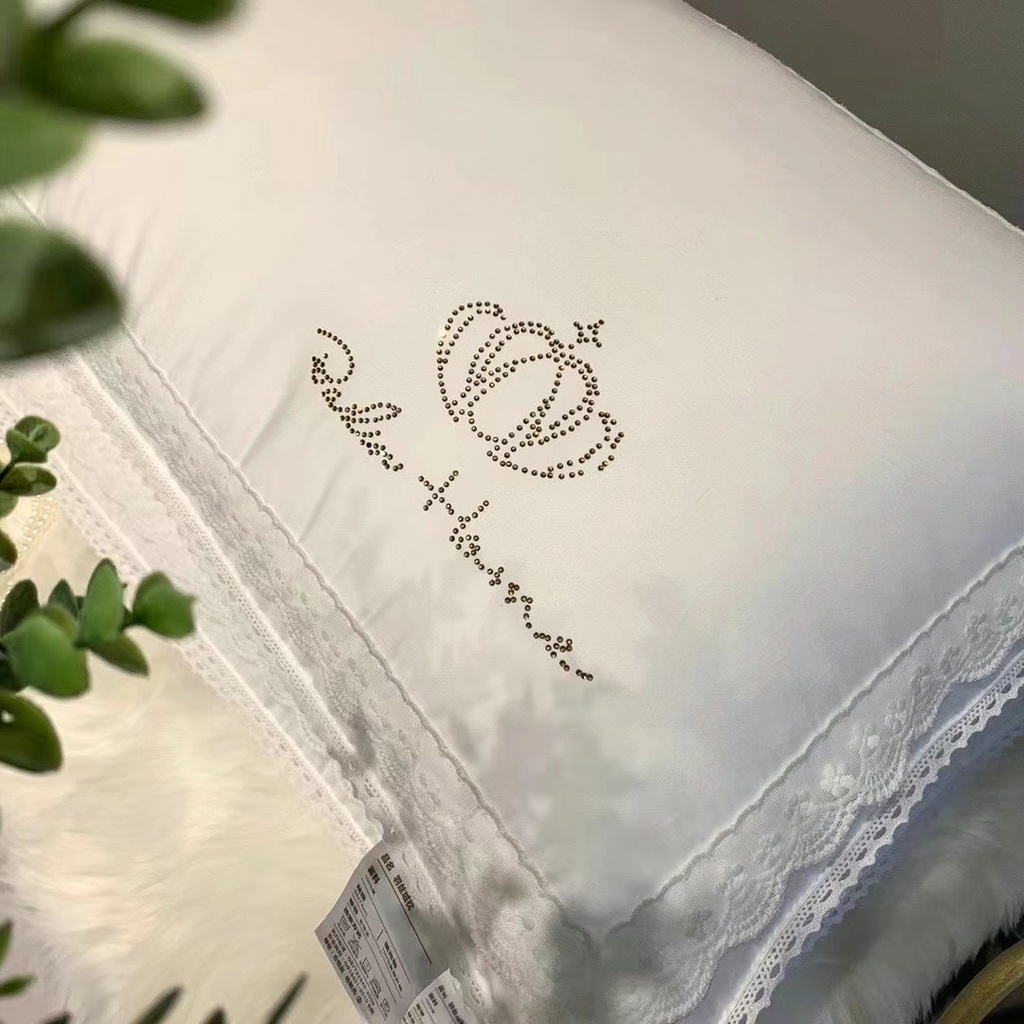 Ruột gối đầu, Gối đầu hình vương niệm hoàng gia sang trọng độ cao vừa phải bảo vệ cột đốt sống cổ kích thước 50x70cm