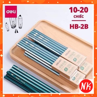 Set 10 chiếc bút chì 2b de li đầu bằng - qate0037/x