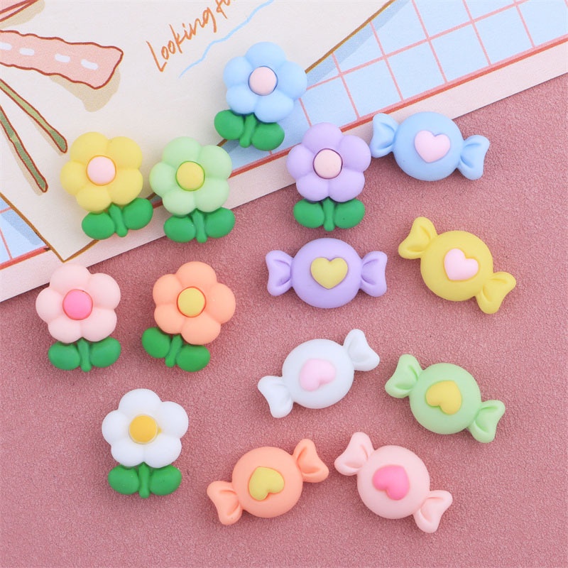 Kẹp Tóc Hình Chiếc Giày Mini Bằng Resin Màu Kẹo Trang Trí Đẹp Mắt