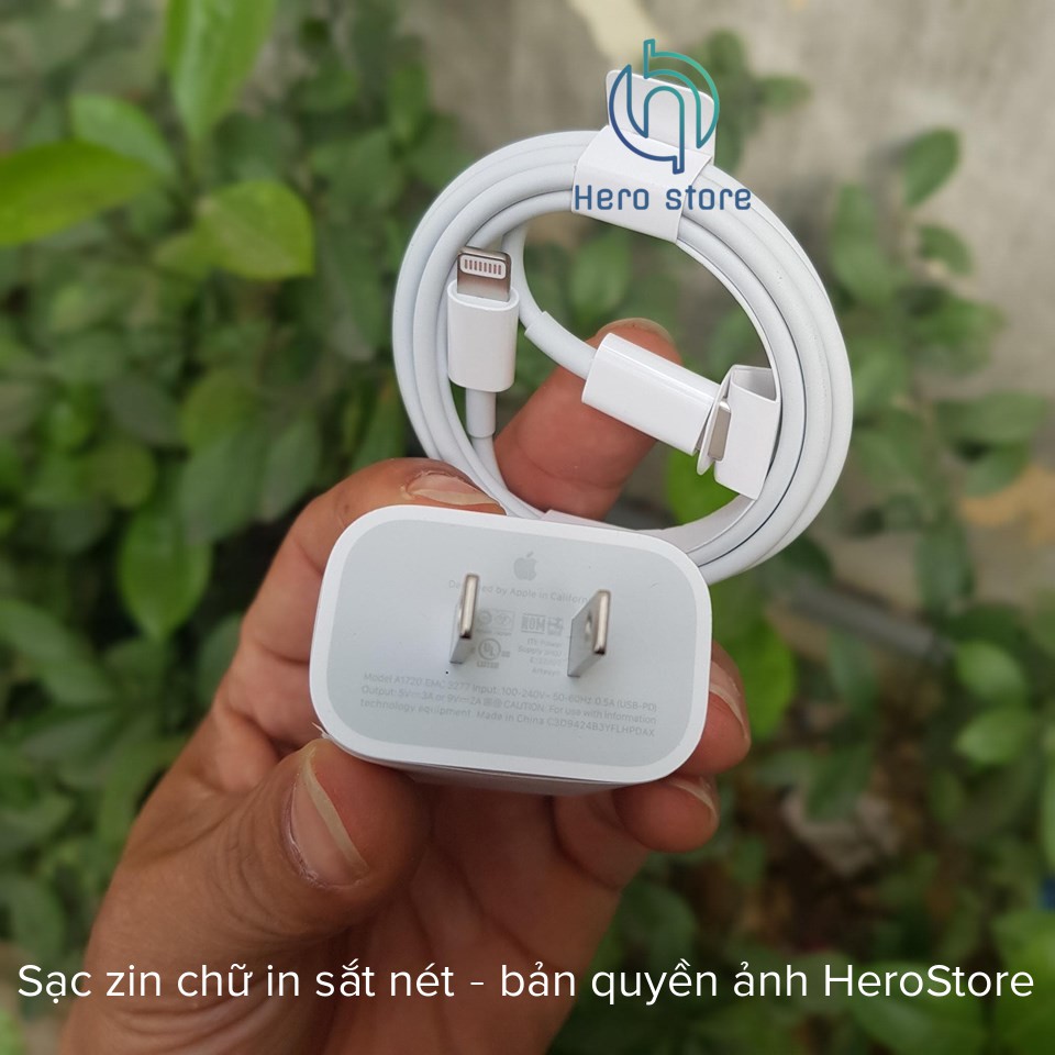 Sạc nhanh 18W IPhone 11/ 11 Pro Max/ X/ XS Max/ 8/ 8 Plus BH 1 đổi 1 - TypeC PD 18W