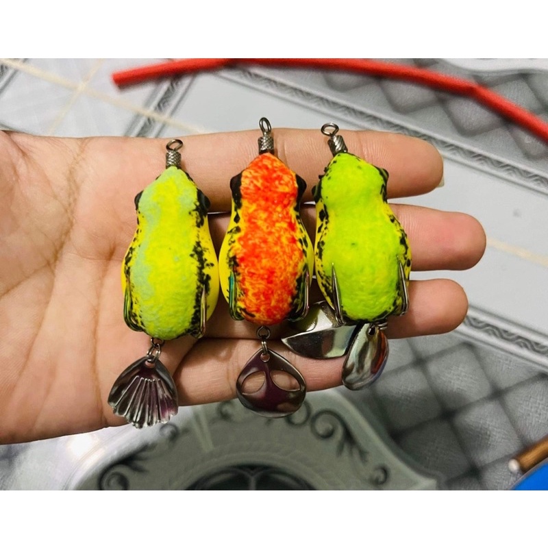 NHÁI HƠI CÂU LURE ẾCH TRÒN