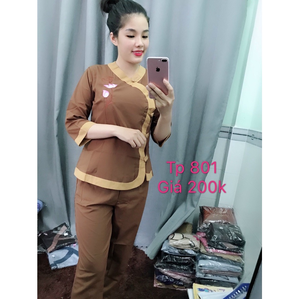 Bộ tim phối đi chùa chất liệu vải KT NHẬT MÁT THẤM MỒ HÔI
