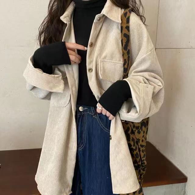 Áo sơ mi tay dài dáng rộng phong cách mới thời trang Hàn Quốc thịnh hành