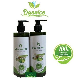 Dầu xả thiên nhiên - 100% Organic từ thảo dược, thảo mộc tự nhiên cô đặc Handmade dưỡng ngăn ngừa rụng tóc OGANICO 18