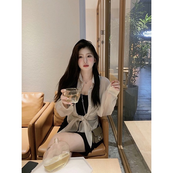 Áo khoác voan tơ Bigsize