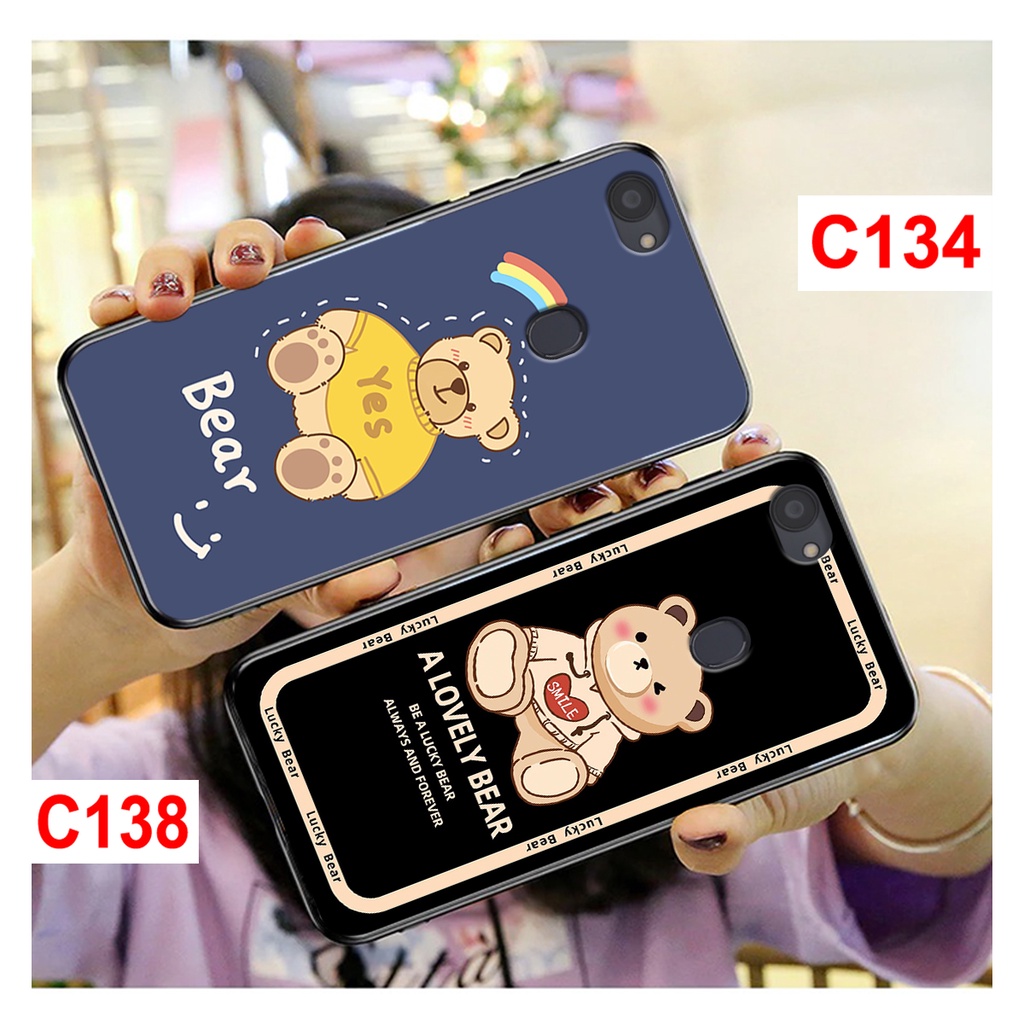 Ốp lưng Oppo F5 - F7 in hình gấu bear . Ốp oppo rẻ bền đẹp.