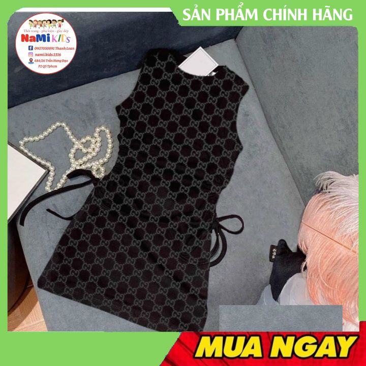 ĐẦM BODY KHOÉT EO RÚT DÂY HOẠ TIẾT GU CHÌ CHO BÉ 10-40KG. HÀNG MỚI VỀ SHOP CÓ SẴN SHIP HỎA TỐC