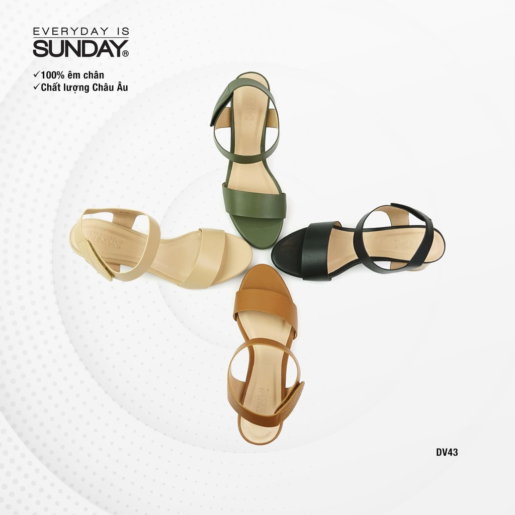 [Mã FASHIONMALLT4 giảm 15% đơn 150k] Giày đế vuông SUNDAY DV43