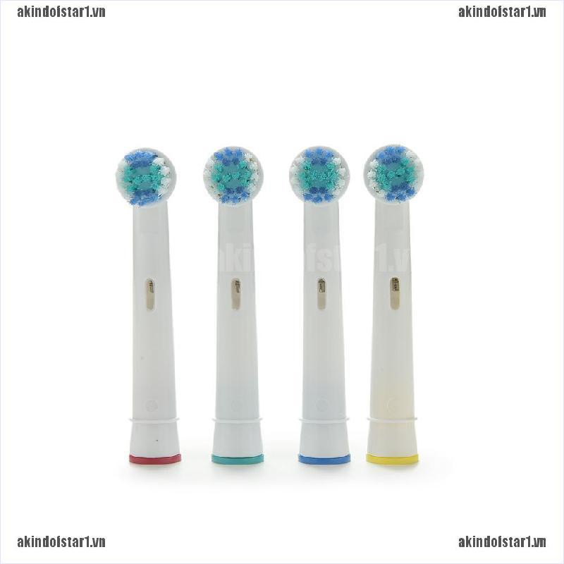 Set 4 Đầu Bàn Chải Đánh Răng Điện Eb17-4 Thay Thế Cho Braun Oral