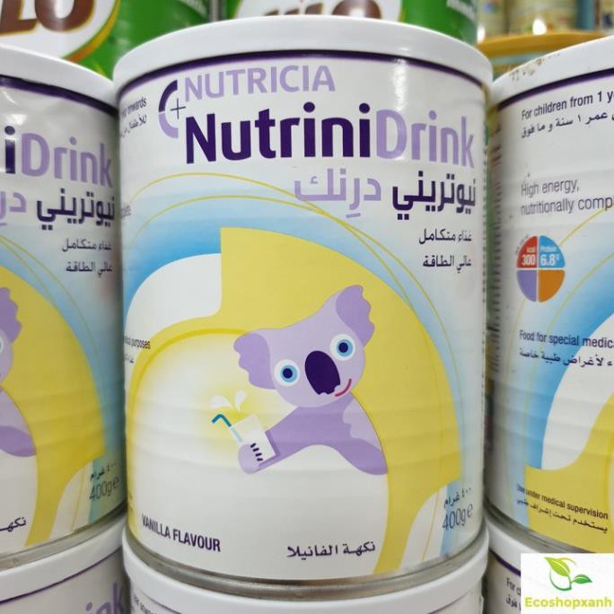 Sữa bột NutriniDrink nhập khẩu nguyên lon từ Đức 400g DATE 12/2021