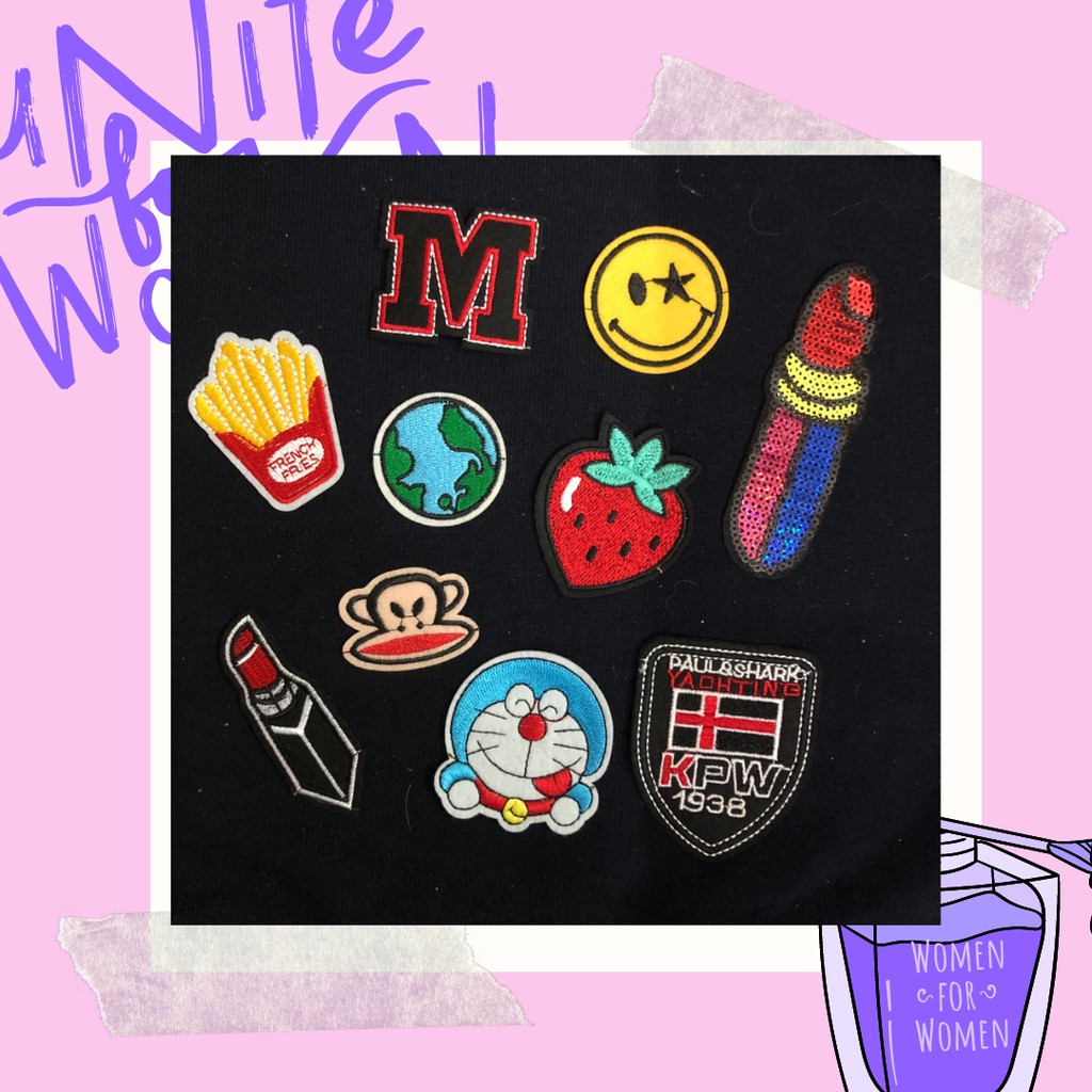 Sticker Đa dạng mẫu, Sticker thêu