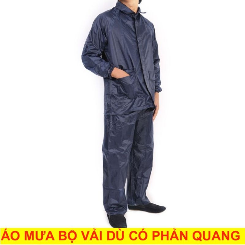 [ Tặng Kèm Ủng Đi Mưa ] ÁO MƯA BỘ VẢI DÙ CAO CẤP CÓ PHẢN QUAN HÀNG LOẠI 1