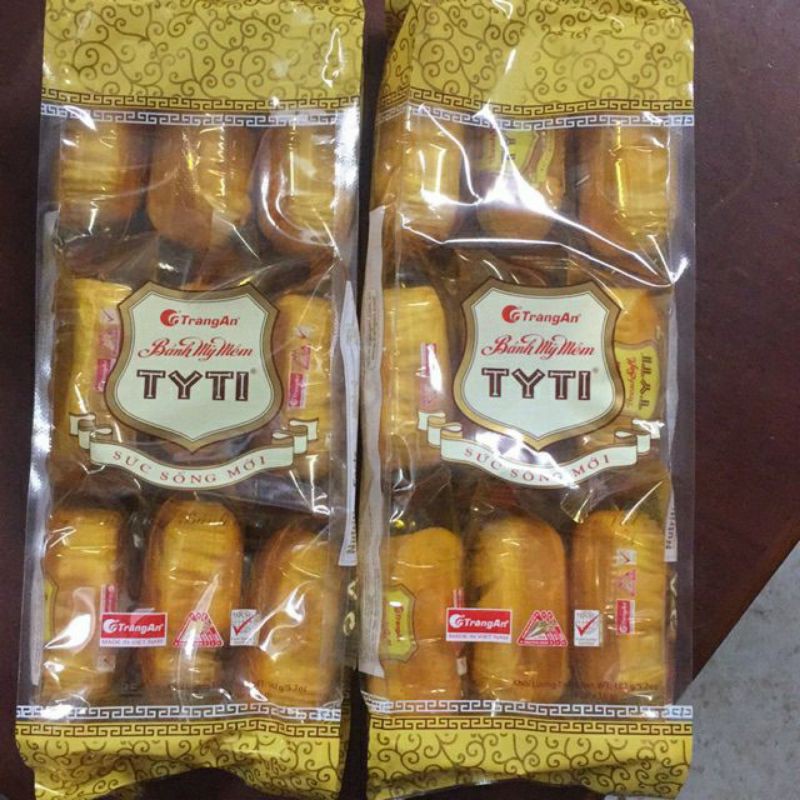 Bánh mì mềm tyti tràng An gói 9 cái×18g
