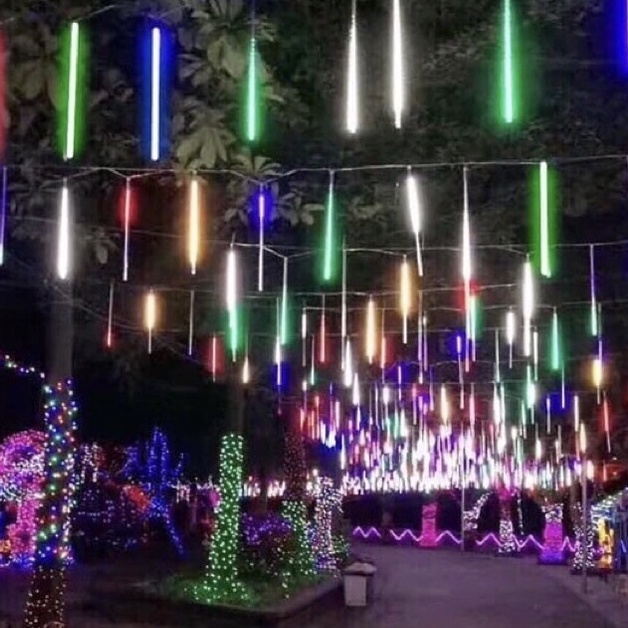 Đèn led sao băng giọt nước thả, led mưa sao băng